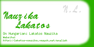 nauzika lakatos business card